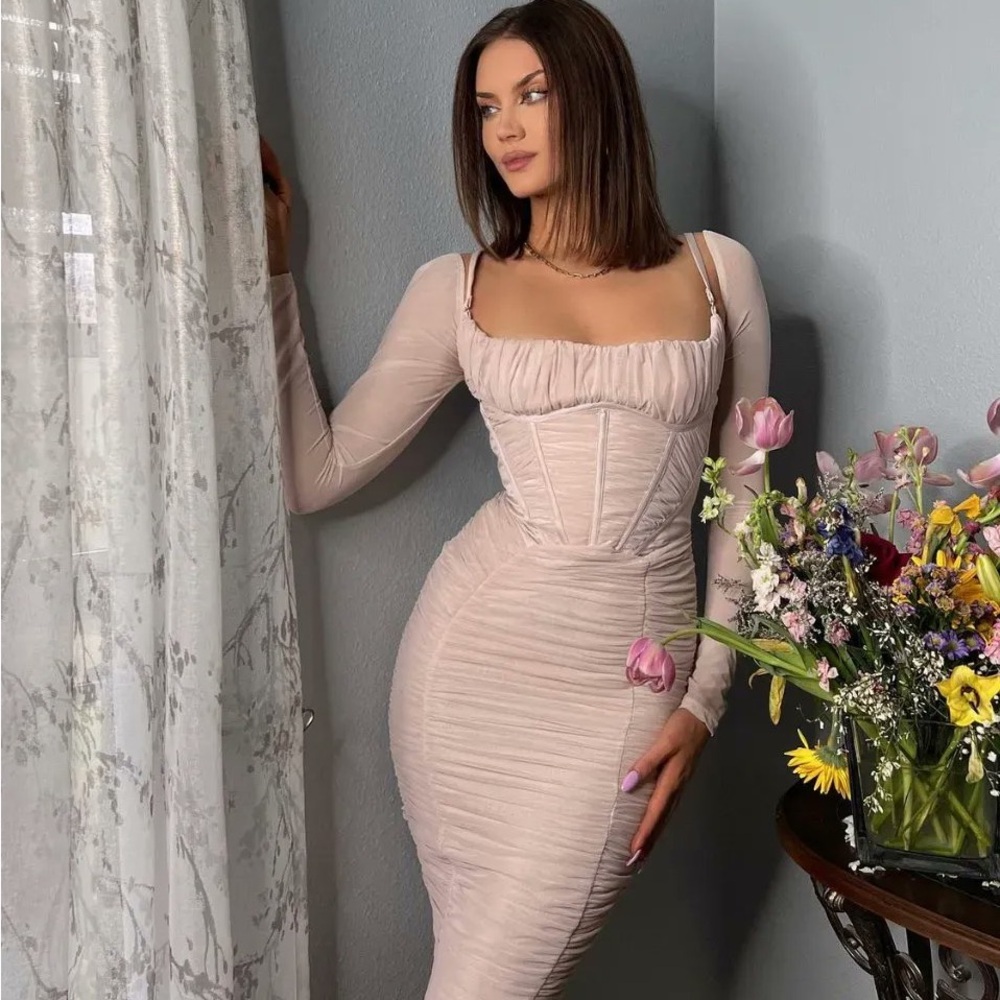 House of CB Blush Pink Freyja Dress